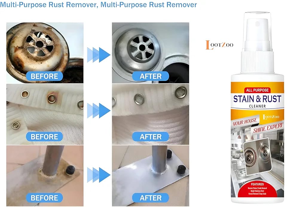 All Purpose Stain & Rust Cleaner – Powerful Multi-Surface Rust Remover (50ml)