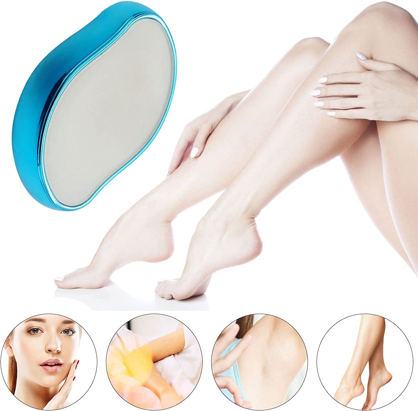 Magic Crystal Hair Eraser – Painless Hair Remover for Silky Smooth Skin (Reusable)