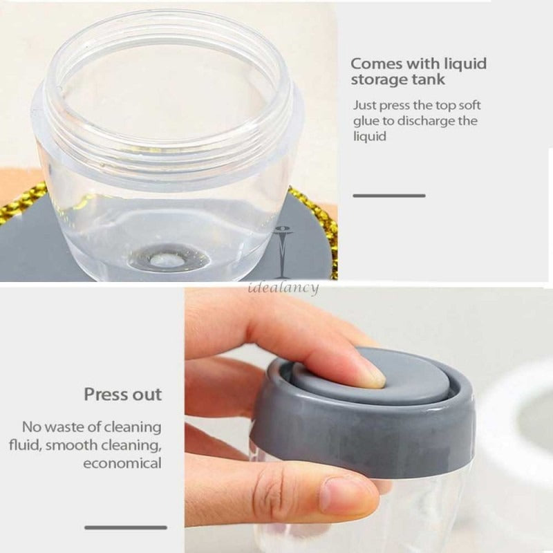 Soap Dispensing Palm Brush – Smart Kitchen Dishwashing Scrubber