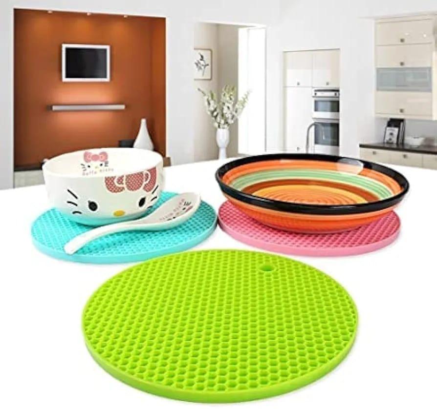Multi-Functional Silicone Heat Resistant Mat – Honeycomb Design