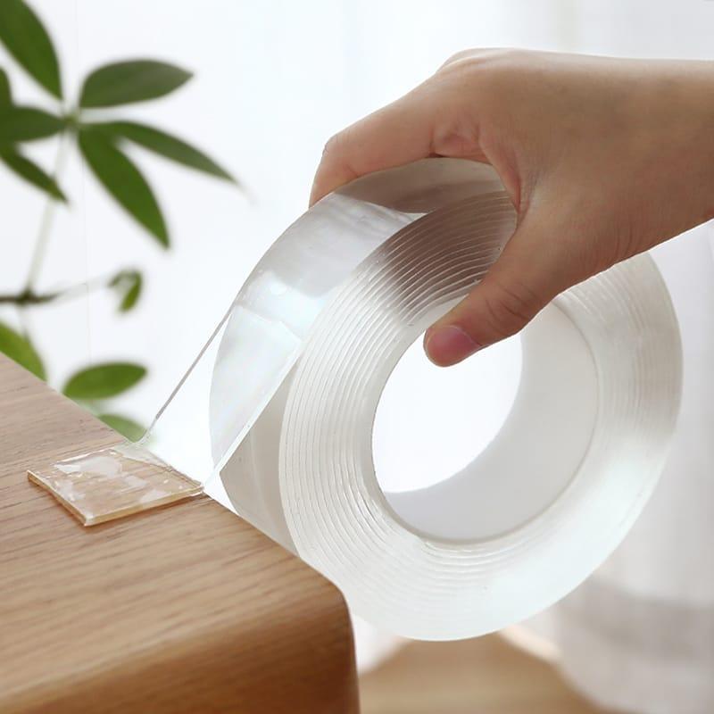 Nano Tape 3 Meter | Double-Sided Washable & Reusable Transparent Tape