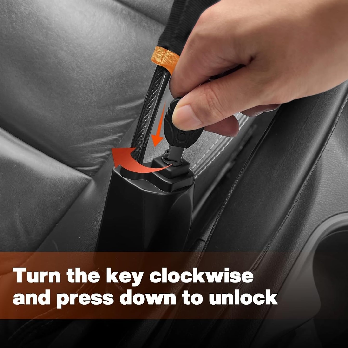 Car Steering Lock – Heavy Duty Anti-Theft Security with 3 Keys