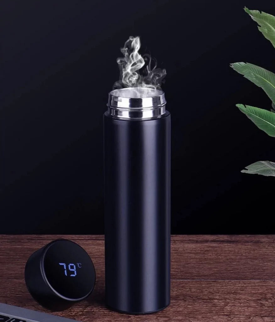 Smart LED Thermos Flask – 500ml Stainless Steel Hot & Cold Bottle