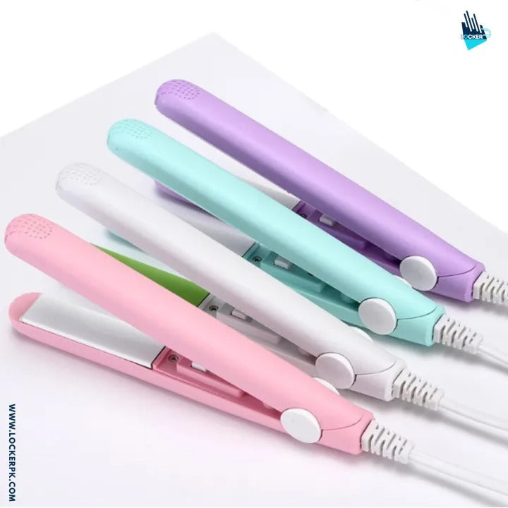 Mini Hair Straightener – Portable Travel Hair Styling Tool (Multicolor)