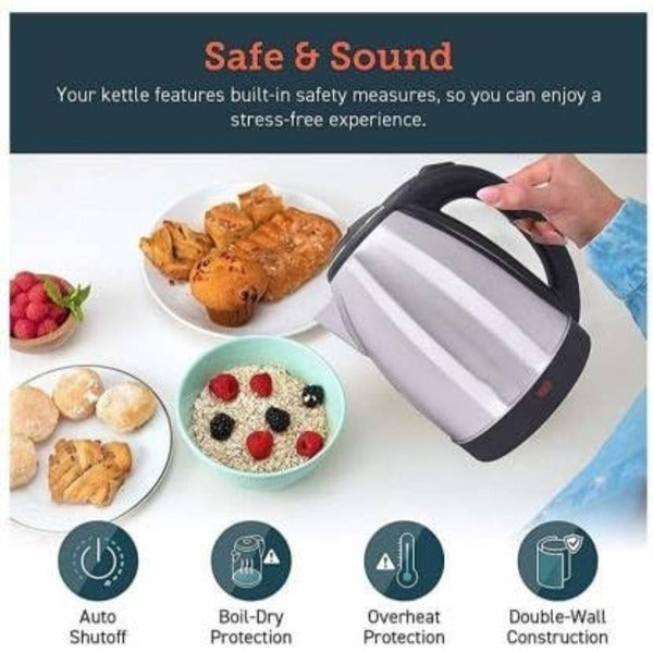Automatic Electric Kettle 2L – Stainless Steel | LED Display & Temperature Control