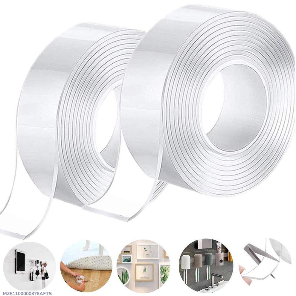 Nano Tape 3 Meter | Double-Sided Washable & Reusable Transparent Tape