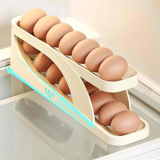 15 Egg Rolling Storage Box – Fridge Organizer