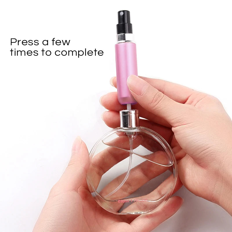 Refillable Mini Perfume Spray Bottle 5ml – Portable Leak-Proof Atomizer (Random Color)