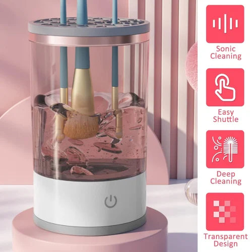 3-in-1 Electric Makeup Brush Cleaner & Dryer | Auto Spin Cleaning Machine