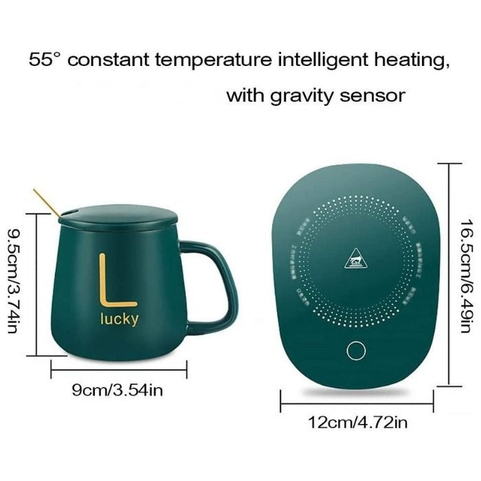 Coffee Mug Warmer with Heating Pad – 16W Electric Drink Warmer for Desk & Office