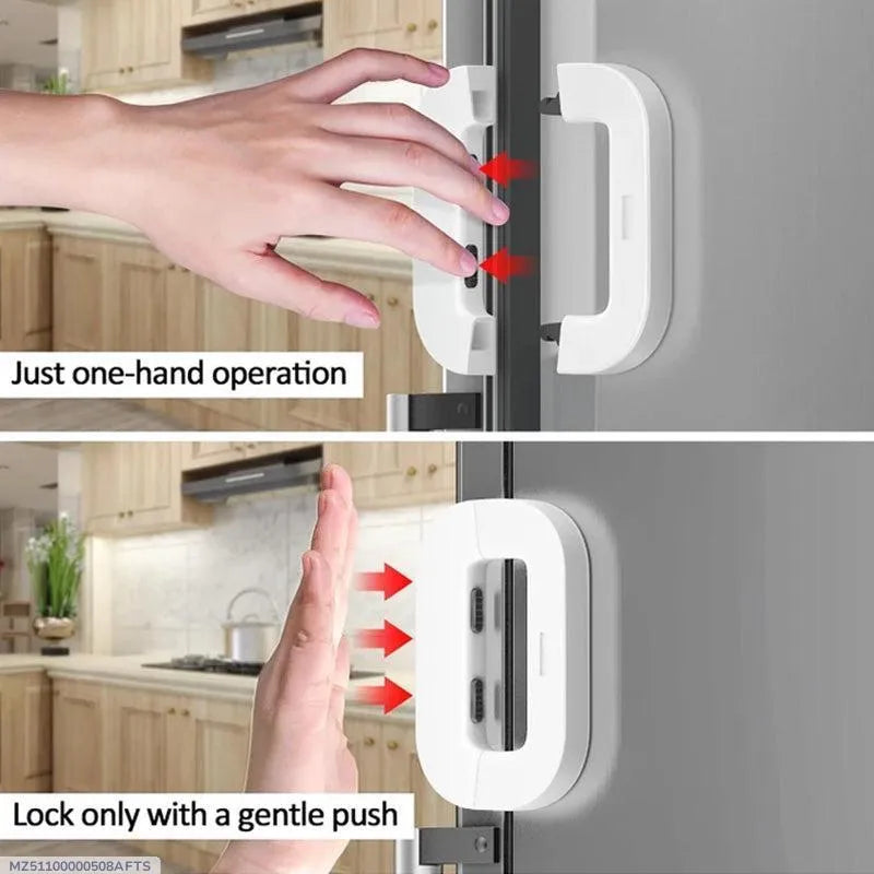 Child Safety Fridge & Cabinet Lock – Self-Adhesive Multi-Use Door Lock