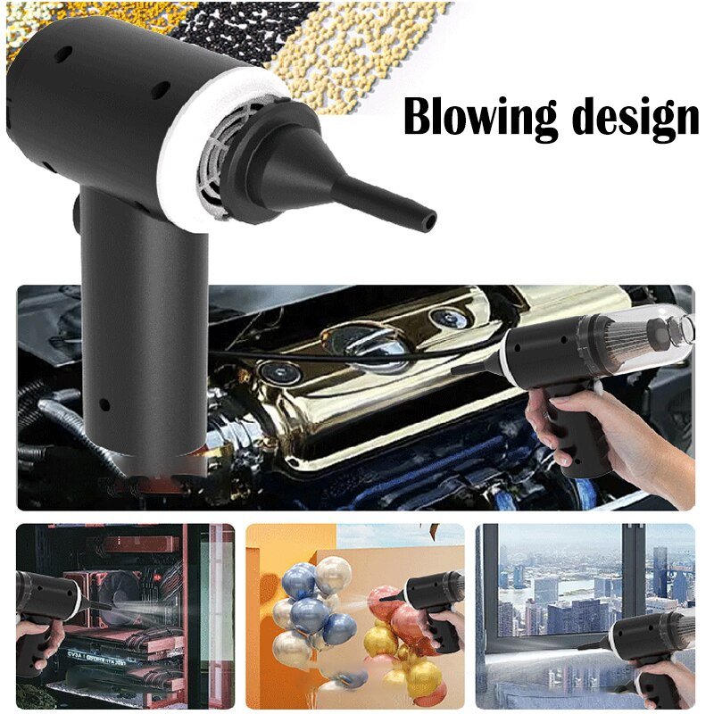 Car Handheld Vacuum Cleaner & Blower – Portable Multi-Surface Mini Vacuum