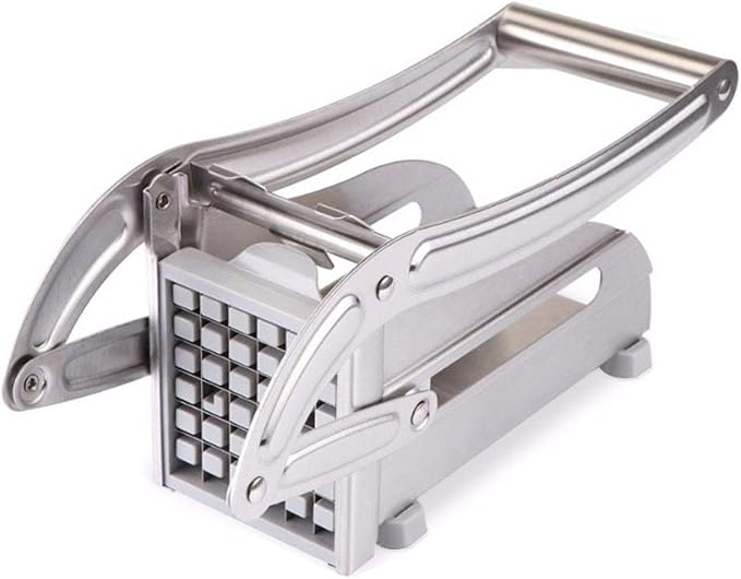 Stainless Steel Potato & Vegetable Cutter – Heavy-Duty Manual Slicer