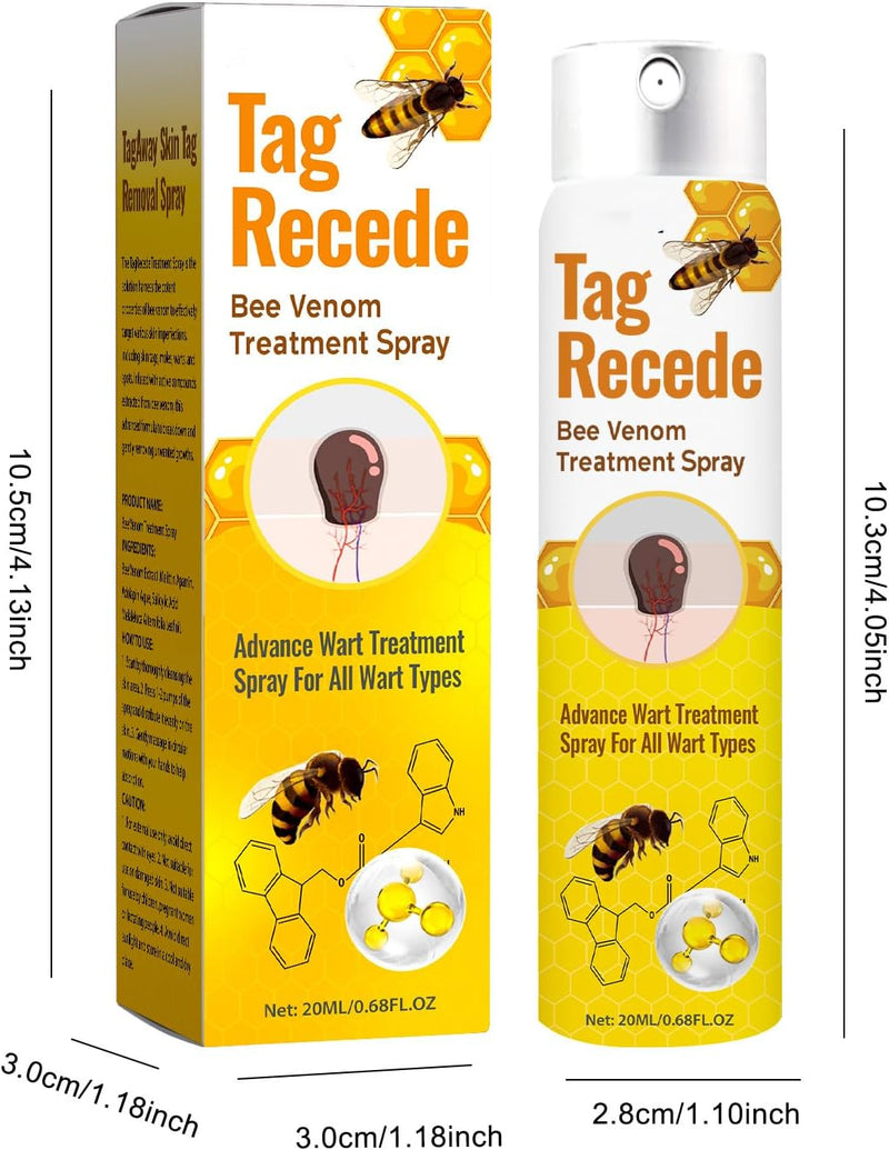 Tag Recede Bee Venom Repair Spray – Wart & Skin Tag Treatment 20ml