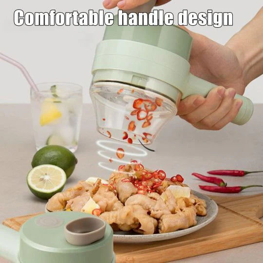 Mini Wireless Electric Food Chopper – USB Rechargeable Kitchen Blender